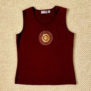 Croft and Barrow Embellished Tank